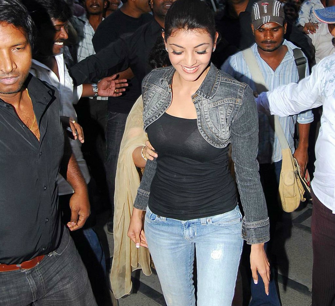 Kajal Agarwal in Black Top1 -  Kajal Agarwal in Black Top at an Event