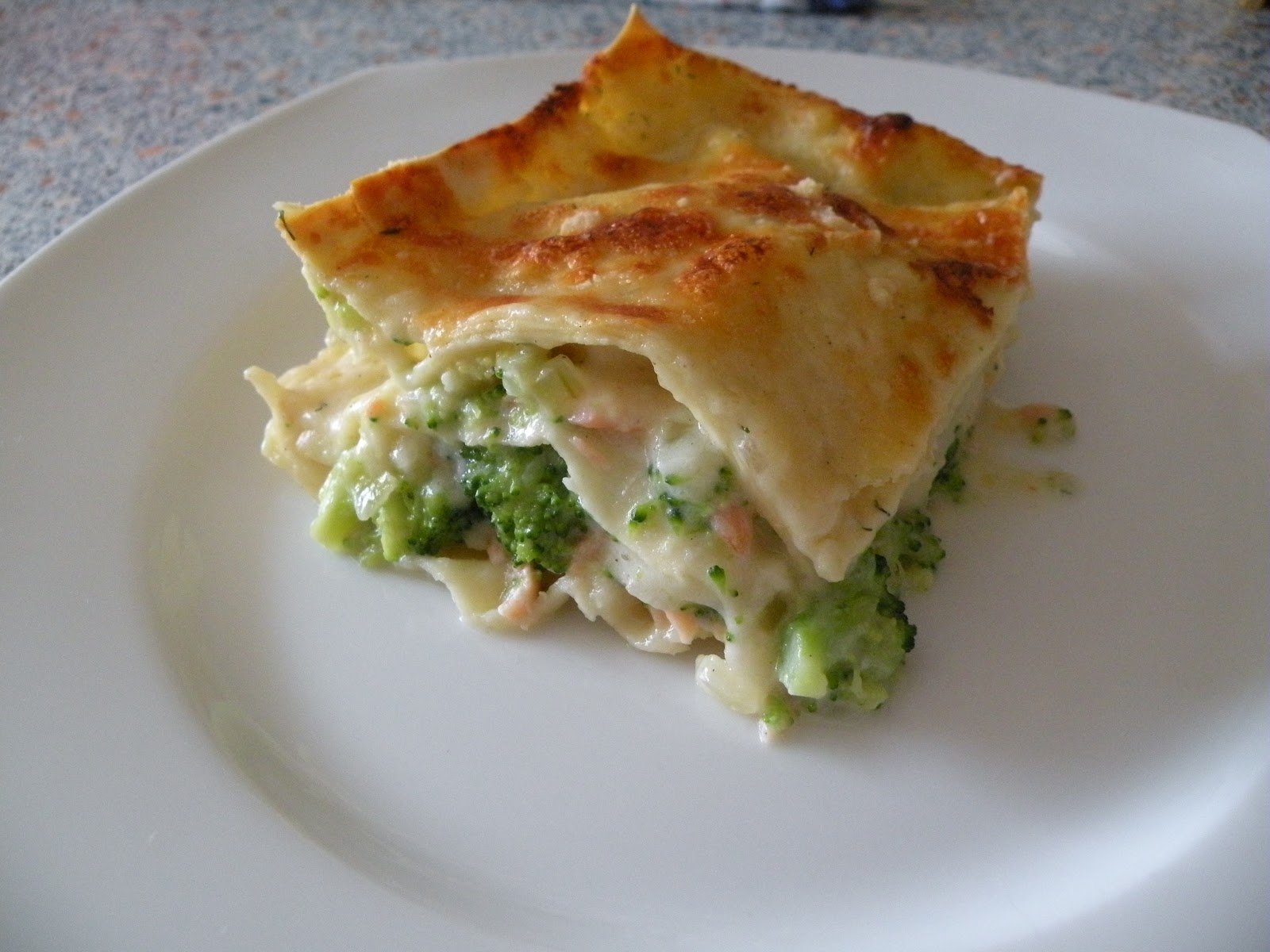 Kochen mit Herz: Broccoli-Lachs-Lasagne
