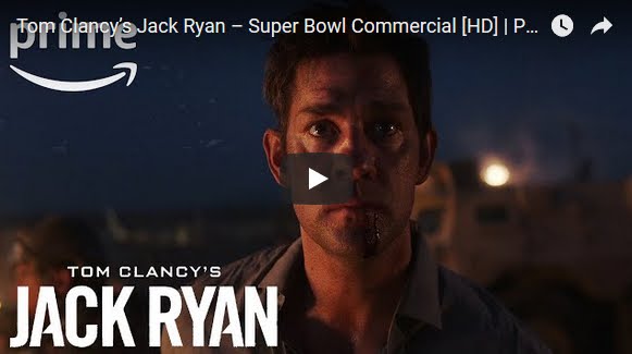 Super Bowl Spot dedicato a Tom Clancy's Jack Ryan con Amazon Prime Video