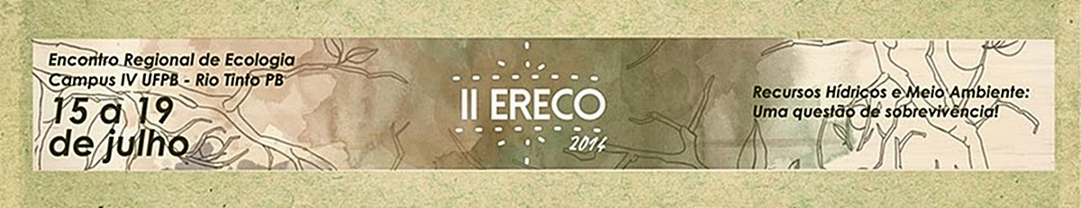 II Ereco - Encontro Regional de Ecologia