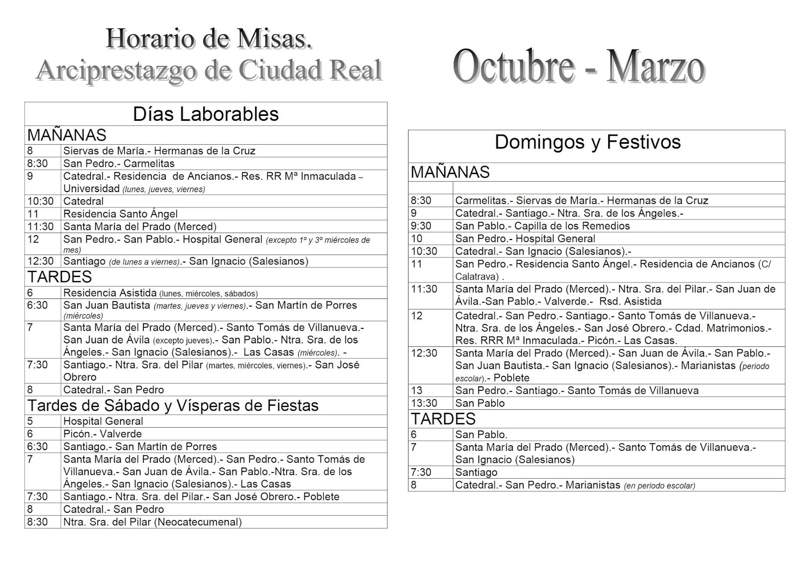 Parroquia San José Obrero Horario de misas Parroquia San José Obrero Horario de misas