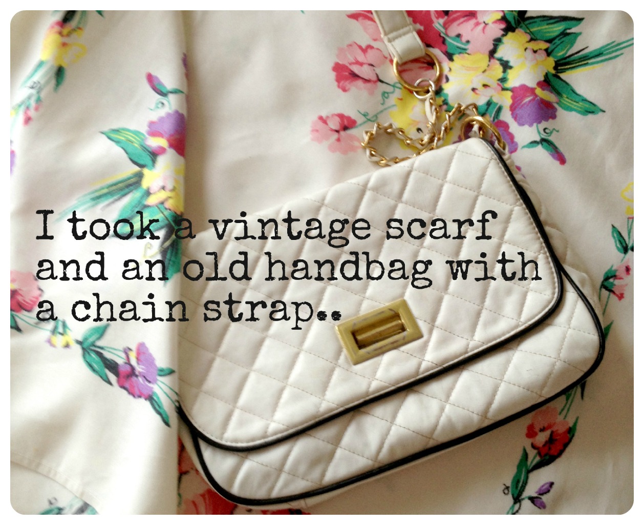 DIY: make your own vintage scarf bag! — Caroline Burke