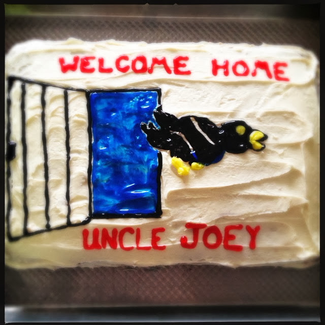 Records & Grammar Back to the Future Cake (aka Jailbird Joey Cake)