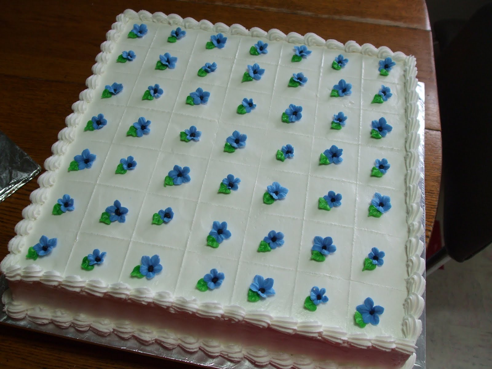 Cakes by Paula Confirmation Cross Cake and matching sheet cake