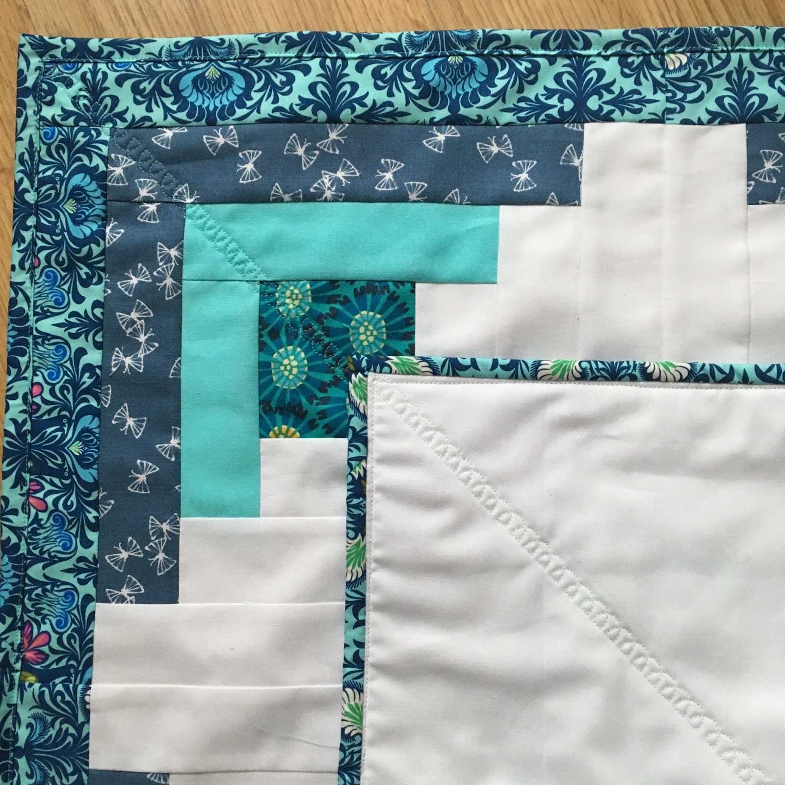 Let's fly, let's fly away butterfly & map quilt / CHARM ABOUT YOU