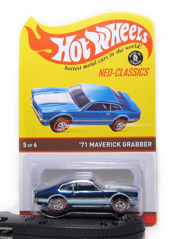 Hot Wheels '71 Maverick Grabber Halloween Car - 1:64 Scale Diecast Model, 5.1 Cm Black Car - View #10