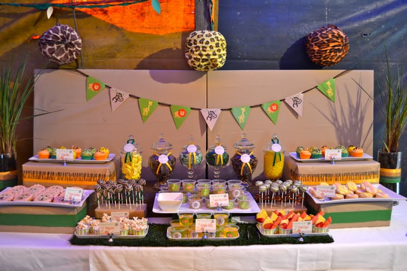 The Inspired Occasion: Jungle Safari part two.... the dessert table!