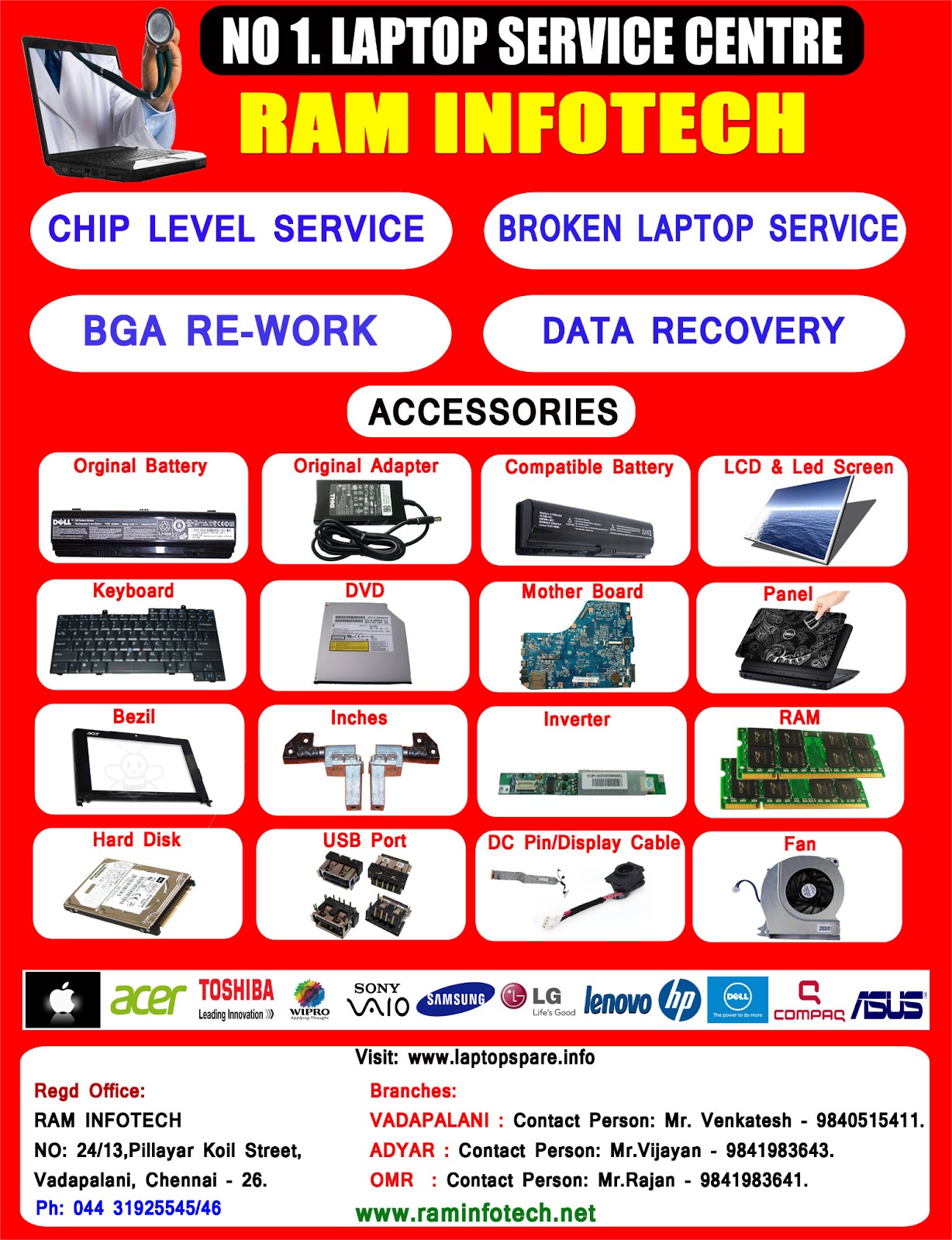 Hp Laptop Service Center In Chennai