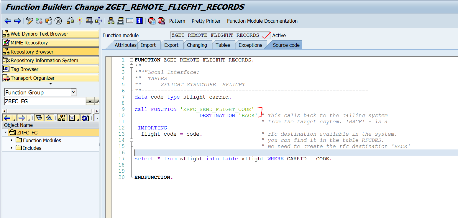 TECHSAP : RFC Communication between two systems- Use of predefined RFC ...