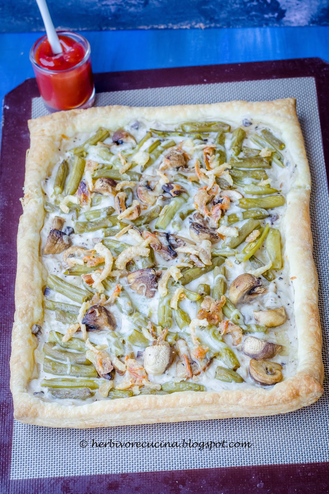 Herbivore Cucina Green Bean Casserole Pizza