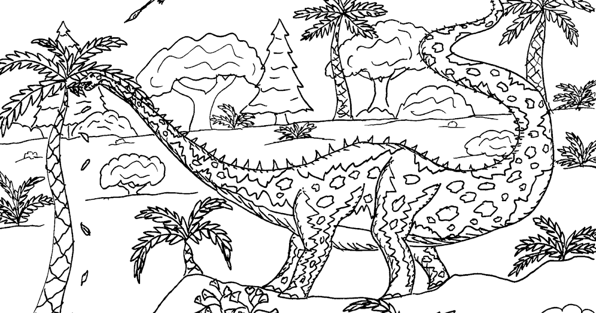 Robin's Great Coloring Pages: Supersaurus one of the Longest Dinosaurs