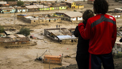 Graves inundaciones en Chile