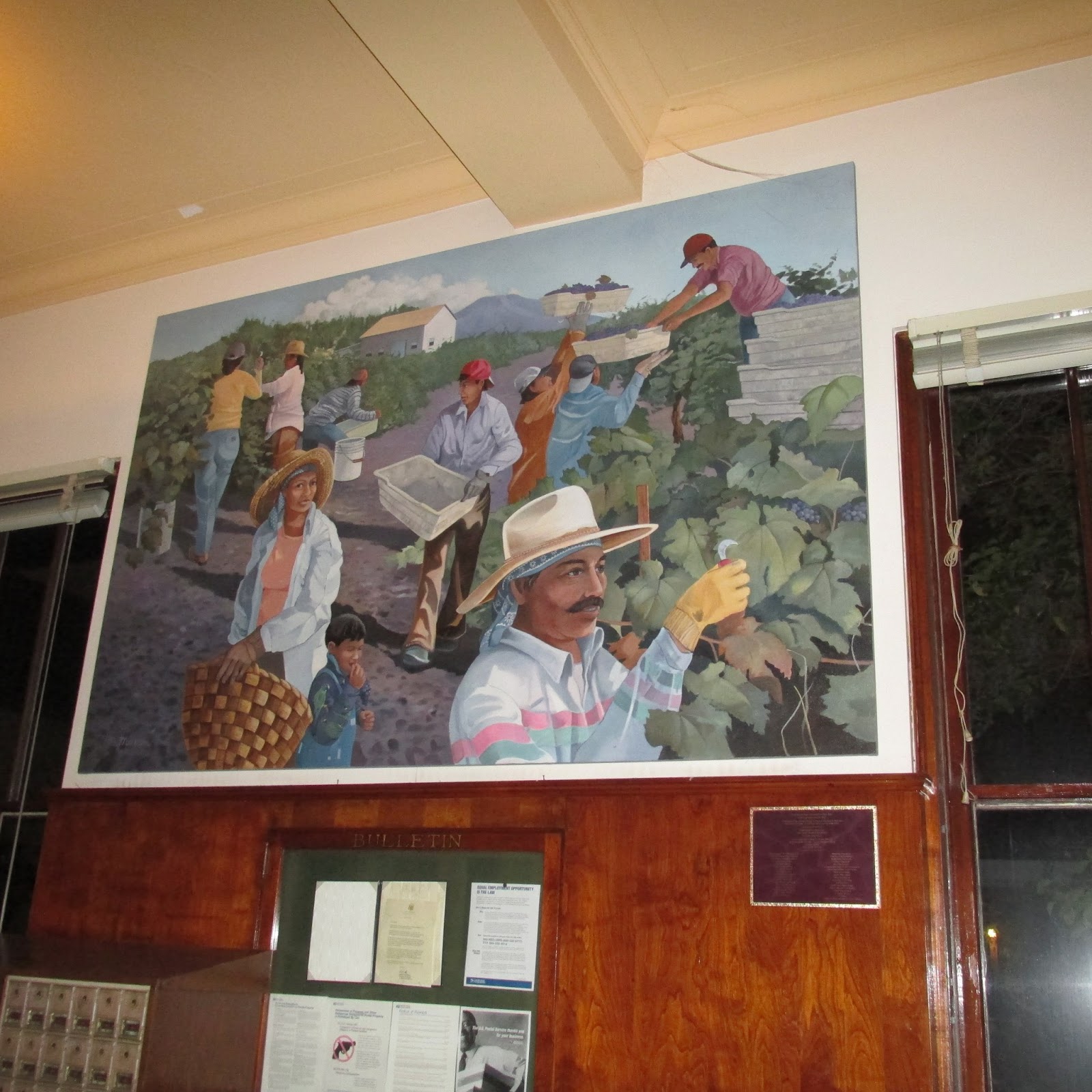 Paradise From My Porch. St. Helena Post Office Murals, Socialist