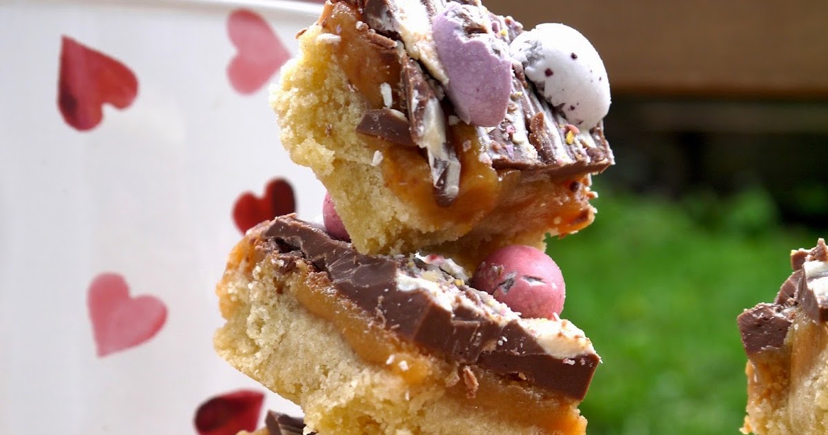 Salted Caramel Mini Egg Millionaire Shortbread (!) The Betty Stamp