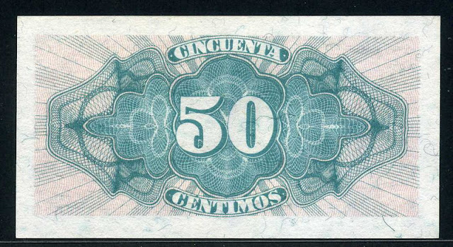 Spain currency money 50 Centimos
