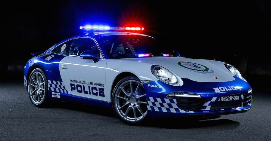 オーストラリアNSW警察が公開した「ポルシェ911カレラ」のパトカー。