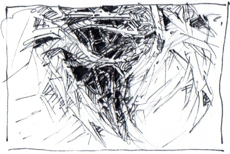 Negative Bilder: Zeichnen mit dem "Nicht-Sehen"