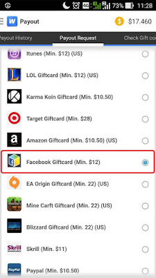 Cara Mendapatkan $12 Facebook Giftcard Gratis