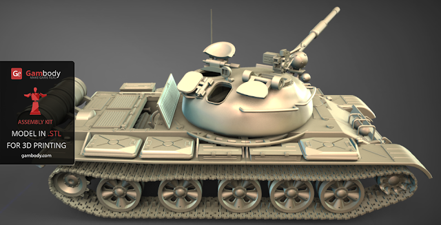 T-62 tank World of Tanks 3D printing