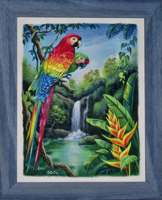 Reagan's Travel and Photo Galleries Update Blog Costa Rica 2016 Framed Panting Now Hangs in