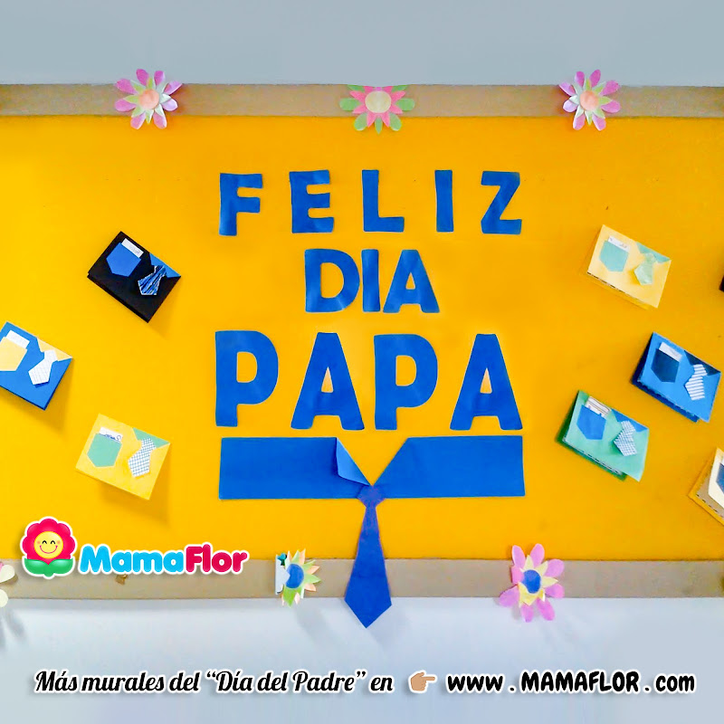 Murales para el Día del Padre - Manualidades MamaFlor