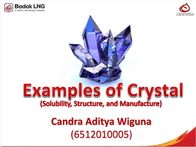 Contoh - Contoh Kristal (Kelarutan, Struktur, dan Pembuatannya 