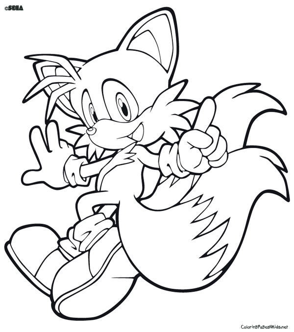 Tails The Fox Coloring Pages Free Printable
