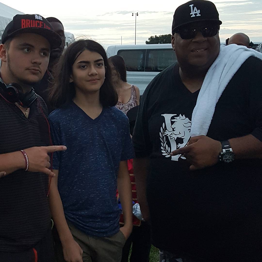 Prince e Bigi Jackson no tributo anual ao Michael Jackson em Gary (26/