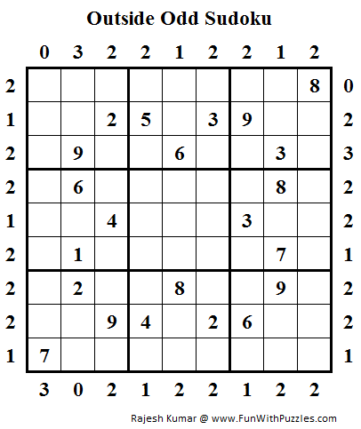 Outside Odd Sudoku (Daily Sudoku League #97)