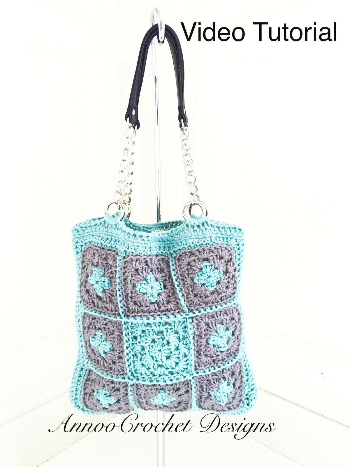 Annoo's Crochet World Granny Square Handbag