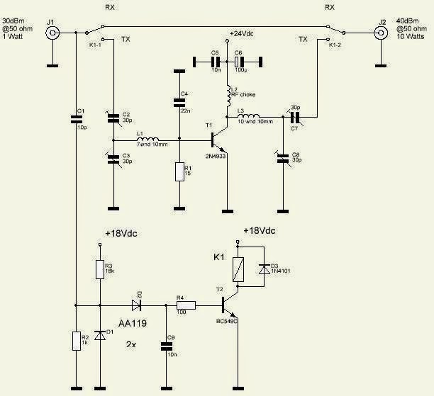 Ron's Radio Corner : 50 MHz 10 Watt amplifier