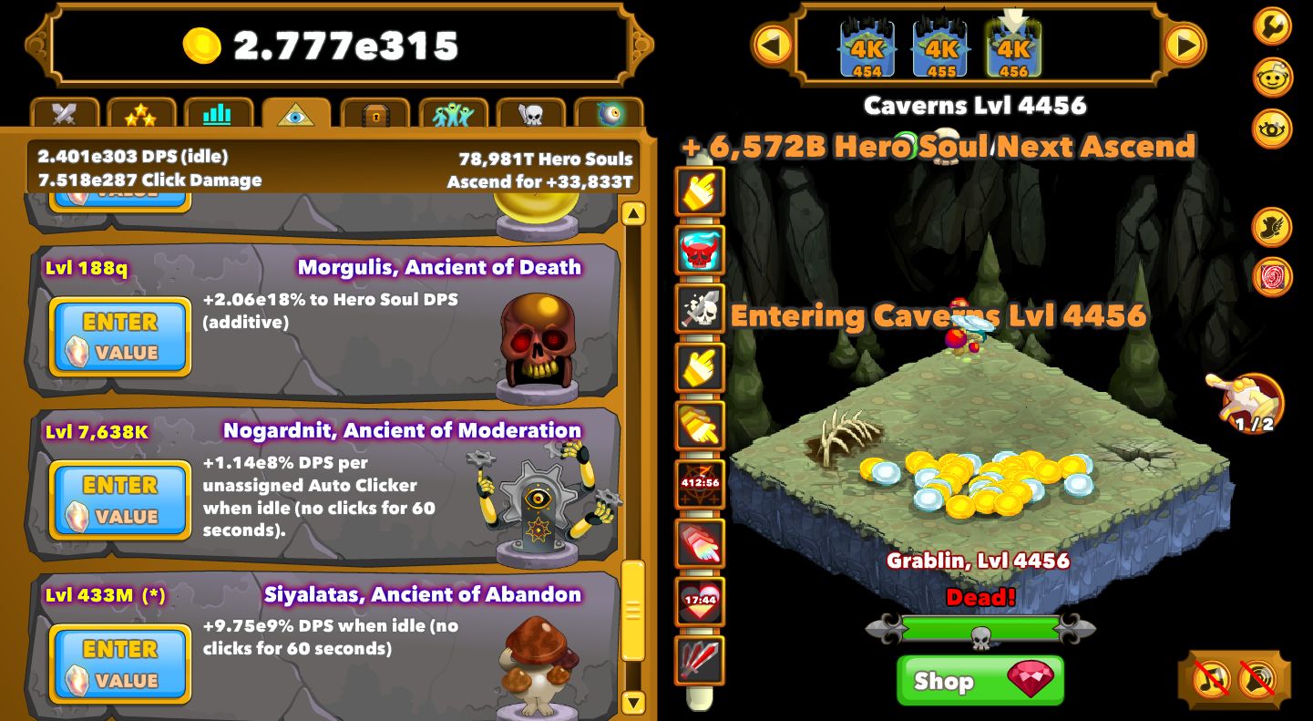 Clicker Heroes おすすめの効率計算サイトとその使い方 Okuhira06