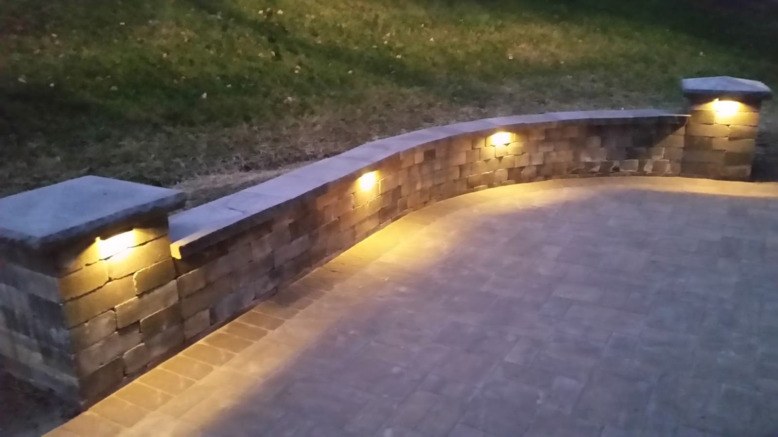 Custom Stoneworks & Design Inc. Low Voltage Lighting Patio. Baltimore