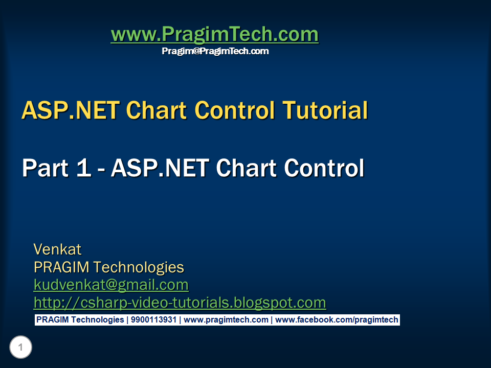 Sql server, .net and c# video tutorial: ASP.NET Chart Control