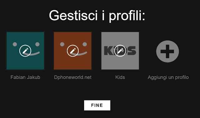 come creare nuovo profilo netflix