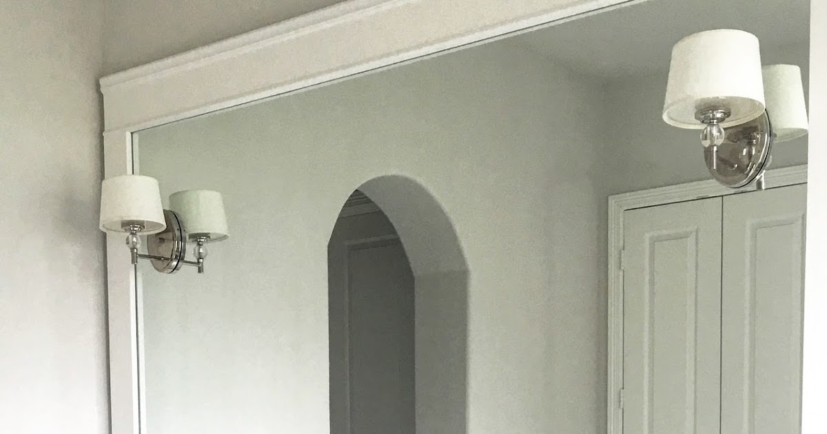 Classic Style Home DIY Bathroom Mirror Trim