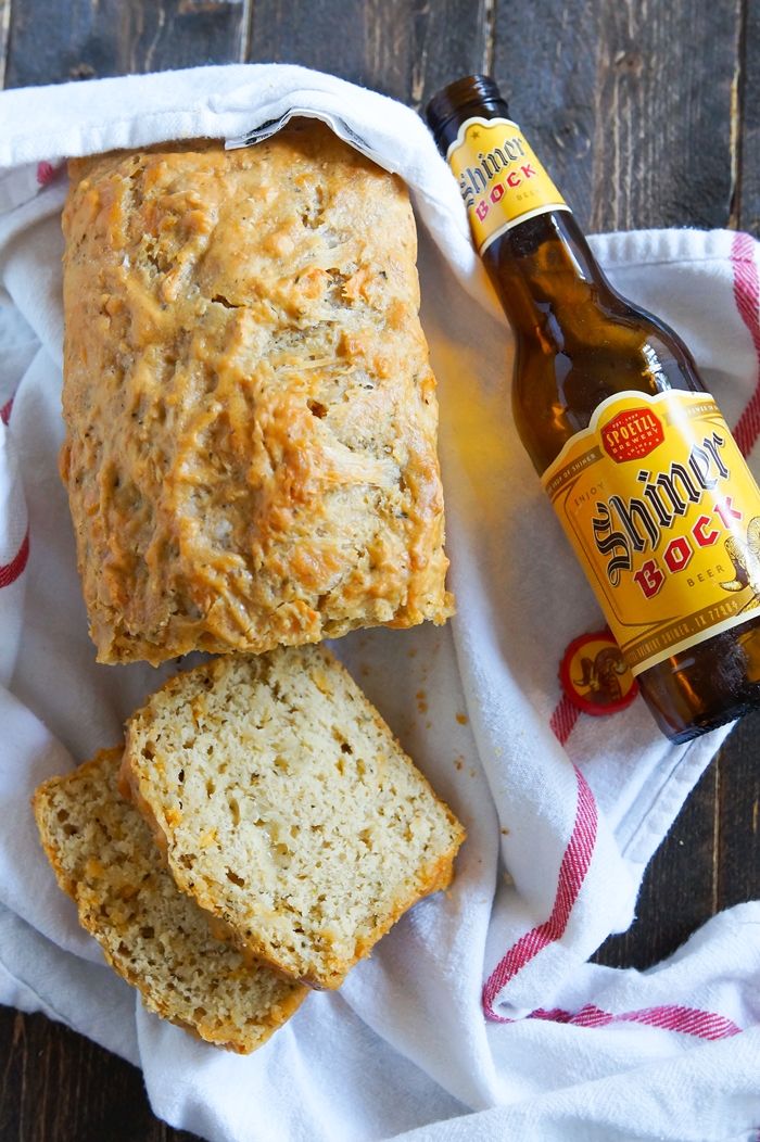 Perfect Beer Bread : basic and Gruyere and cheddar.