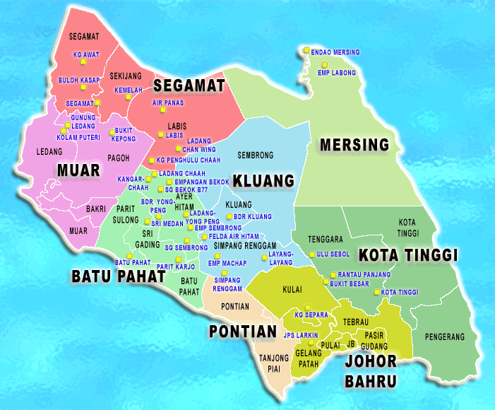 Destinasi Pelancongan Johor Bharu Peta And Syarikat Pelancongan