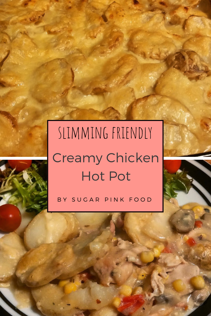 Creamy Chicken Hot Pot Slimming Friendly Sugar Pink Food Healthy
