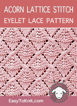 Eyelet lace pattern, Free and Easy!