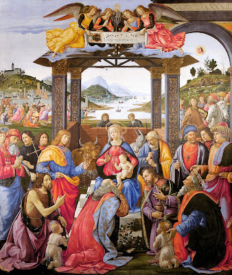 Domenico Ghirlandaio -Adoración de los Magos -Ospedale degli Innocenti, Florencia