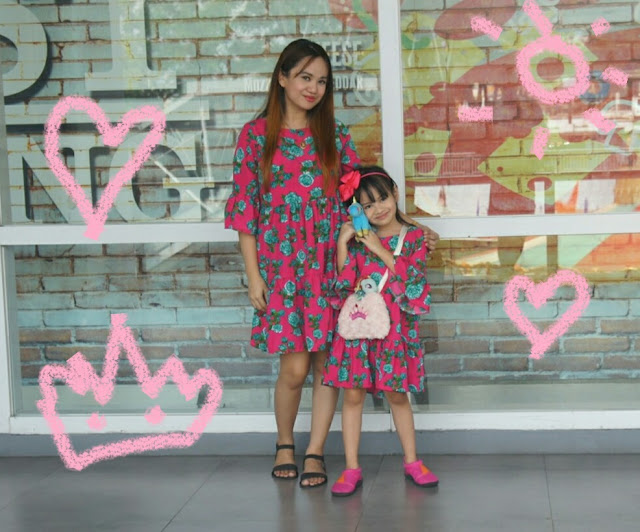 mommy daughter matching twinning outfit