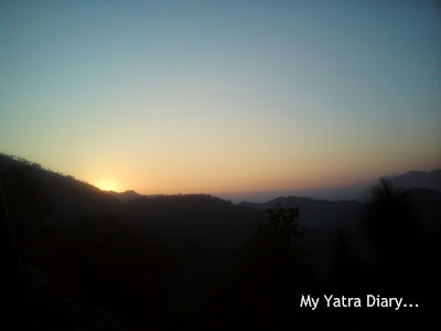 Beautiful colors of Sunset  in the Garhwal Himalayas