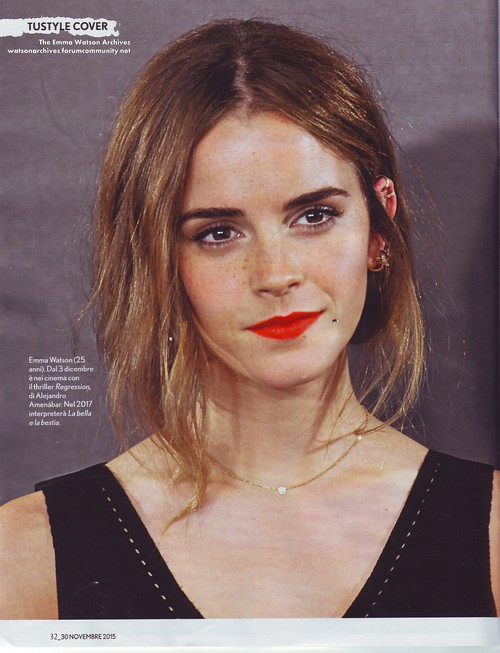 Emma Watson Updates: Emma Watson covers TU Style Italy (November 30, 2015)