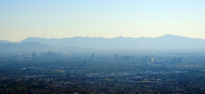 Downtown Phoenix view from Piestewa Peak