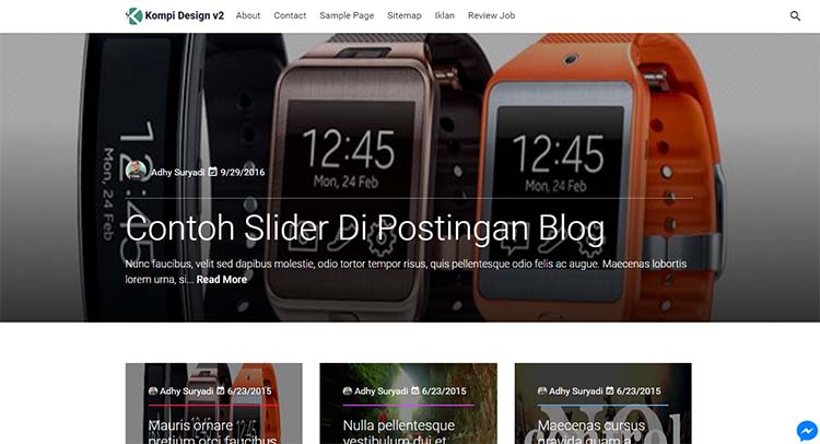 Premium Blogger Template AMP - Kompi Design V2 Premium Blogger Template AMP - Kompi Design V2