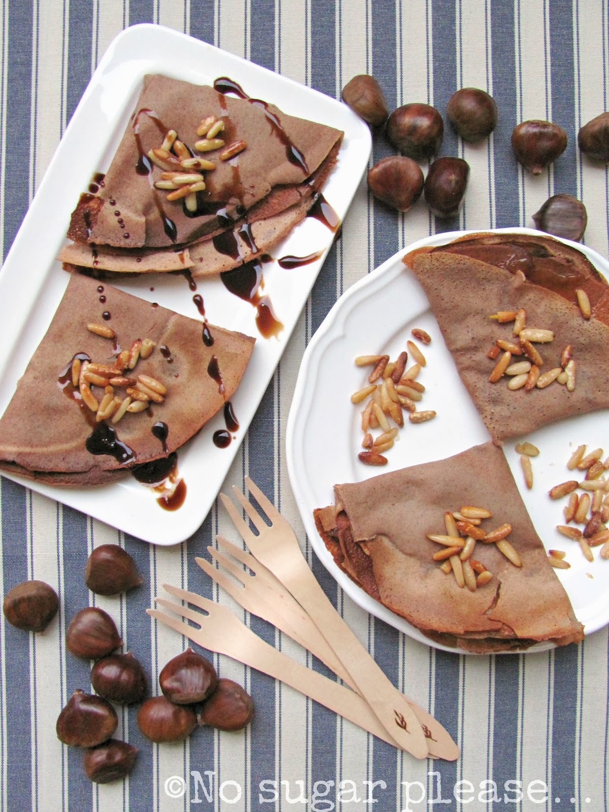 NoSugarPlease... Crepes con farina di castagne