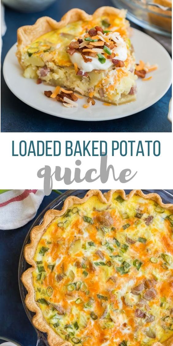This Loaded Baked Potato Quiche is easy and full of flavor!