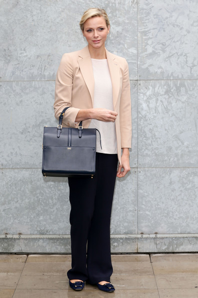 Princess Charlene attends the Giorgio Armani fashion show in Milan