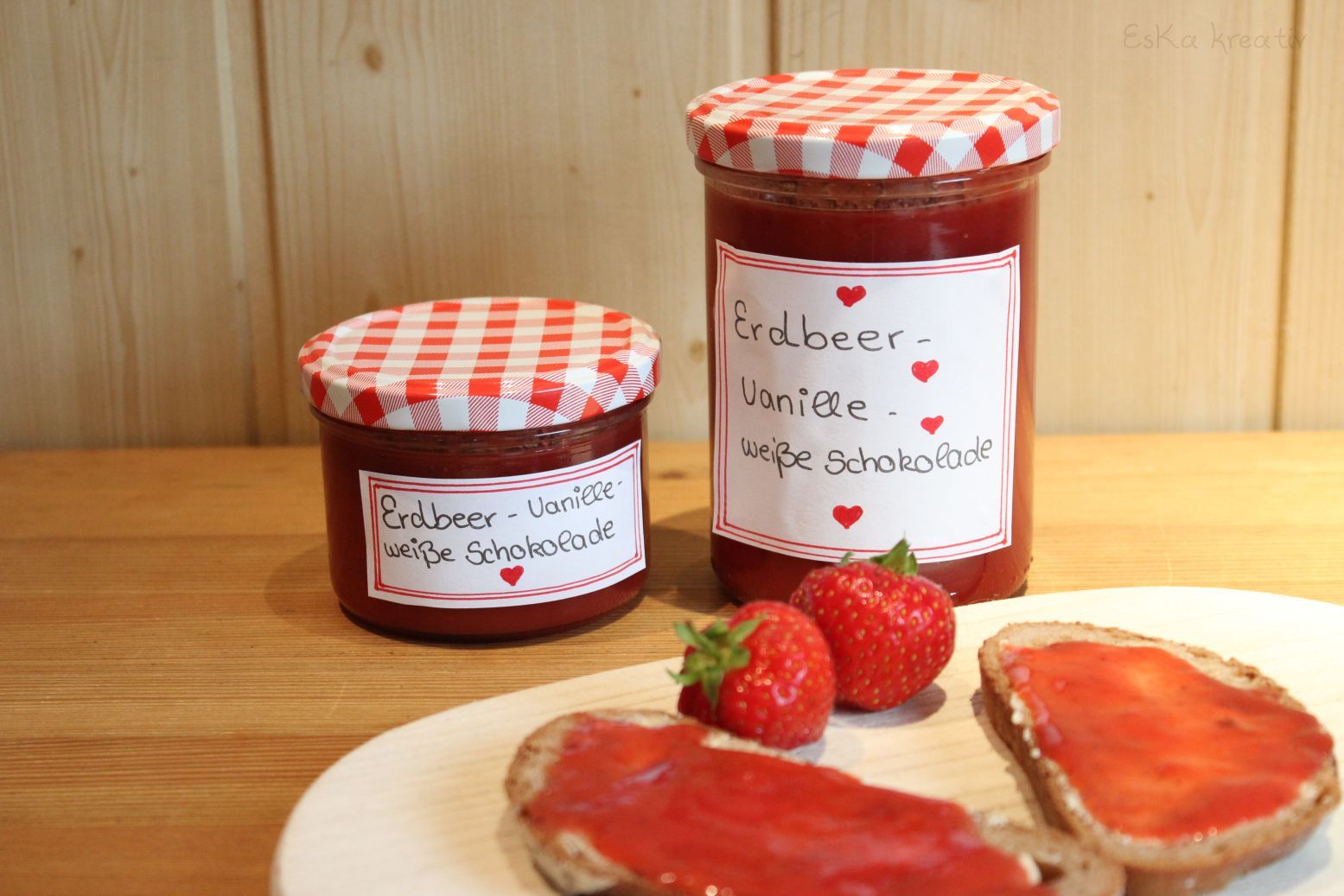[Sweet Sensations] Erbeer-Vanille-Marmelade mit weißer Schokolade ...